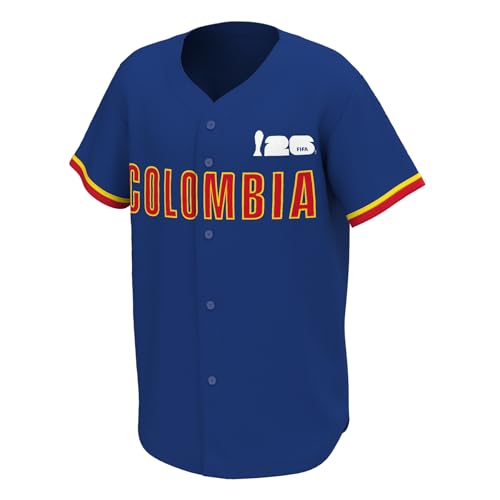 Image of Outerstuff FIFA World Cup 2026 Mens Short Sleeve Button Front Baseball Jersey