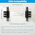 HOME VISION Heavy Duty Full Motion TV Wall Mount Bracket for 48-120 Inch Flat/Curved TVs, 200Lbs Capacity, Low Profile Ultra Slim Design with Swivel/Tilt, Corner Large Dual Arm, Max VESA 2000x600mm