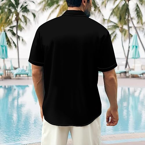 Ecosunny Music Shirts for Men Hawaiian Bowling Printed Short Sleeve Casual Button Down Shirts4
