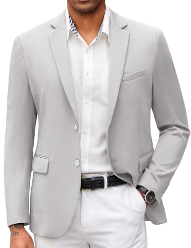 Image of COOFANDY Mens Casual Blazer Slim Fit Suit Jacket Lightweight Knit Sport Coat Two Button Blazer Jacket