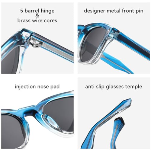Lunettes de soleil de luxe pour femmes aux finitions rivets rétro