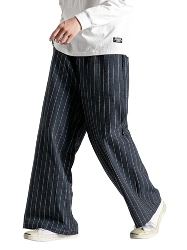Men's Casual Loose Wide Leg Harem Pant Japanese Harajuku Kimono Trousers