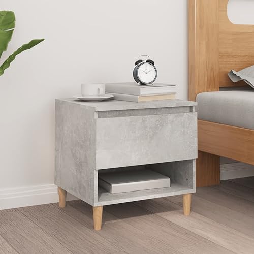 Table de jardin en béton gris 50x46x50 meuble de maison bois d'ingénierie FANDIAO
