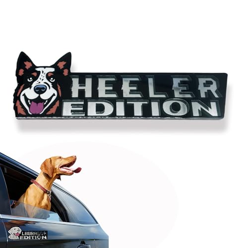 Image of Car Emblem: Dog Car Badge Laser Cutting Emblem Cool Decals Trucks German Shepherd Badge Corgi Edition Doodle Golden Retriever Vehicles Dachshund Addition Rottweiler (Heeler)
