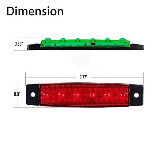 GSRECY 4 x LED Navigationsleuchte 12V für Boot, Heck, Elektroboot und Skiff