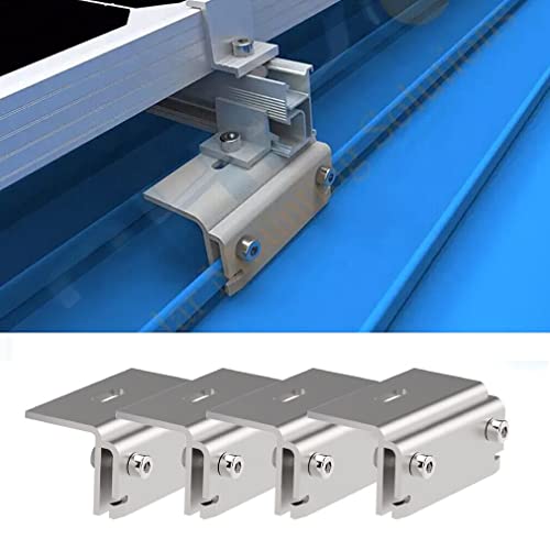 4PCS DACHFALZKLEMME STEHFALZDACH STEHFALZKLEMME BEFESTIGUNG SOLAR MONTAGE EDELSTAHL