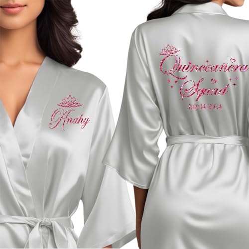 Mis Quince Anos Robes, Pretty Quinceanera Robes, Mama de la Quince, Quinceanera Gifts