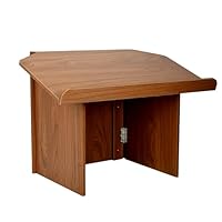 uyoyous Podium für die Kirche klappbarer Notenständer mit Buchständer Tragbares Design aus Holz und Stahl Ständer für Präsentationen im Klassenzimmer Maße: 68 x 38 x 48,4 cm (L x B x H)