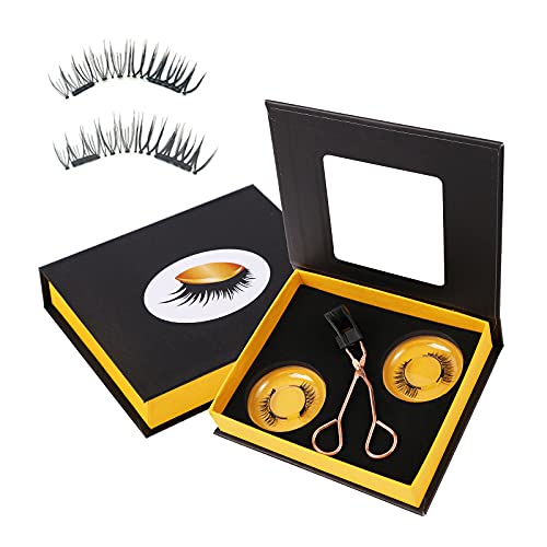Magnetic Eyelashes Applicator Tool Kit,Dual Magnetic Eyelashes Without Eyeliner no Glue Needed
