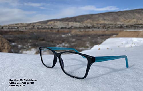 Sightline 6007 Progressive Power Multifocus Reading Glasses- Premium Quality Acetate Frame -Ar Coated Lenses -Medium To Large Fit Unisex Magnification 3.00 #TOP7