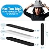 Allgawise (Pack of 45 Hat Size Reducer, Hat Sizer Reducer Insert, Make Smaller Sweatband, Self Adhesive Resizer Foam Tape for Hat Cap, Black and White