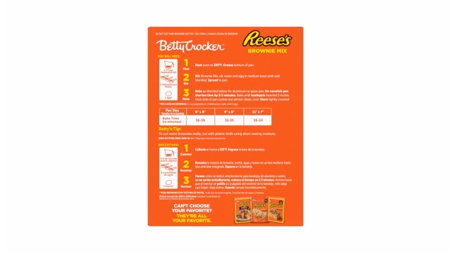 Betty Crocker REESE'S Brownie Mix With REESE’S Peanut Butter Chips, 16 oz