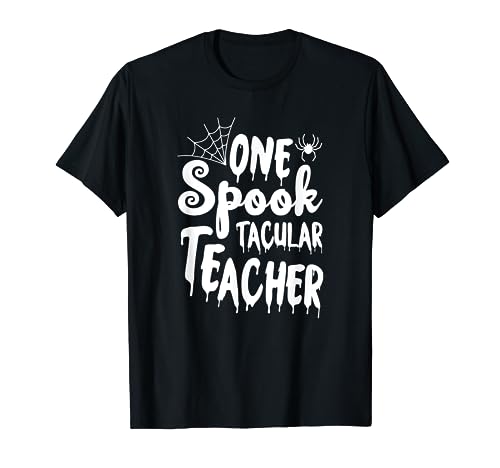 One Spooktacular Teacher Funny School Halloween Costume T-Shirt for Men