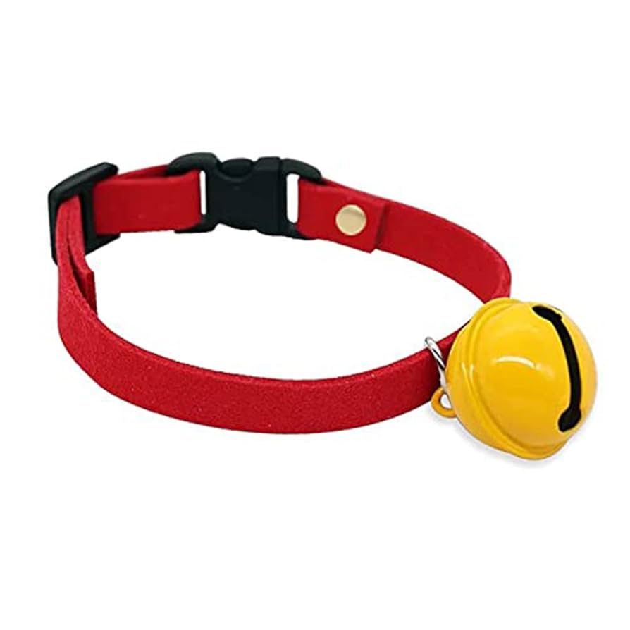 Amazon.co.jp: 首輪 犬 猫 猫用首輪 鈴付き 黄色鈴 ペット用首輪