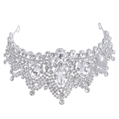 Couronne de Mariage de Accessoire Filles pour Célébrations tiare qui ne glisse pas