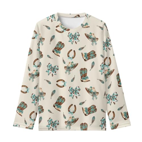 Image of Renewold Boys Girls Tees Kids T-Shirt Long Sleeve Crewneck T Shirts Casual Athletic Tops Clothing for Home School Travel