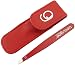 Premium Steel Slant Tweezers – To Perfectly Shape Eyebrows & For Clear, Smooth Skin – Stress-Free Beauty Routine & Medical Splinter Remover – Stainless Steel - Calibrated Tension - Includes Free Pouch