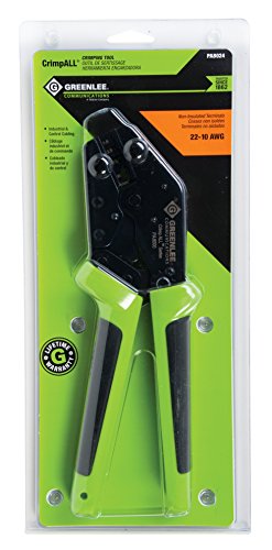 Greenlee Communications 8024 Ergonomic CrimpALL 8000 Non-Insulated Terminal and Lug Crimper