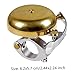 Nukinp Bells Vintage Bike Loud Horn Scooter Handlebar Rings with Loud Crisp Clear Sound for Cycling Golden