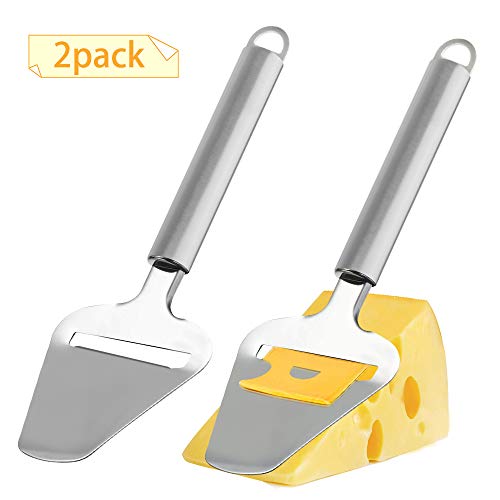 Picowe 2Pack Cheese Slicer, Cheese Plane Sliver, Cheese Shaver for Semi Soft and Hard Cheese, Stainless Steel