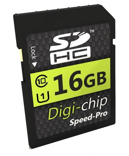 Digi Chip 16 GB SDHC Clase 10 tarjeta de memoria para Sony Cybershot DSC-HX400 V, DSC-WX220, DSC-H300, DSC-H400, DSC-WX350, DSC-WX500 cartucho, DSC-W800 DSC-HX90 V Cámaras Digitales