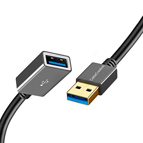 Long USB 3.0 Extension Cable, CableCreation USB 3.0 Extender Cable Type A Male to Female Data Transfer Cord Compatible for Oculus VR, Playstation, Xbox, Keyboard, Printer, Scanner Hard Drive 6.5FT/2M
