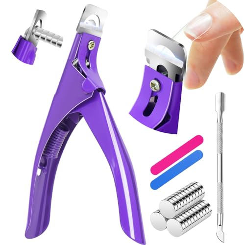 IUHFSIFS Cortaúñas profesional para uñas de gel, color morado