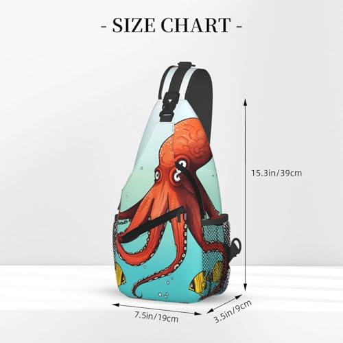 Bolso cruzado Giant Octopus para hombre y mujer miniatura 3