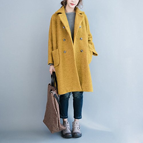 Coat coat women's thick coat lapel idéal pour vos sorties urbaines en hiver