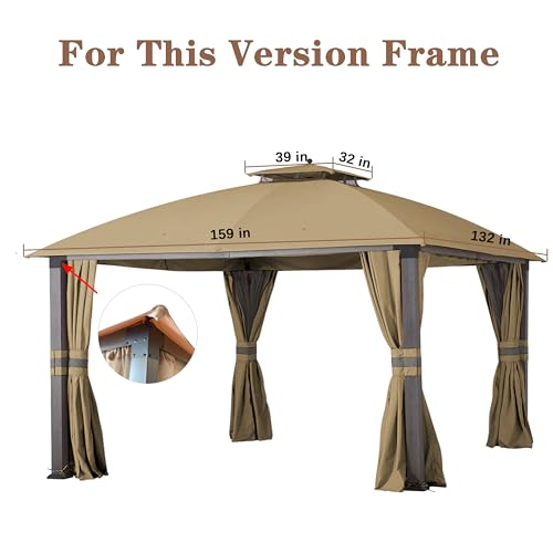 image for SCOCANOPY Replacement Cover for Big Lots 10X12 Ft Eagle Brooke Soft To