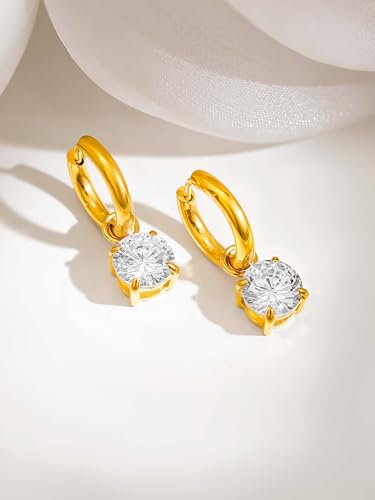 Image of 18K Gold Plated Statement Hoop Earrings for Women | Trendy Hoops Earrings | Waterproof and Anti Tarnish Jewellery | Rakhi Gift for Sister | Gifts for Women | 1 Year Warranty*