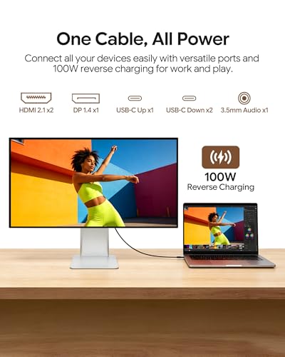 Image of G27X-SE 27'' UHD 5K (5120 x 2880) Glossy Monitor, IPS Panel, 10-Bit Color, 99% sRGB, 98% DCI-P3, 75Hz, 218PPI, HDR, 2000:1, Eye Care