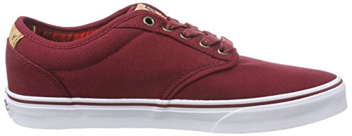 Image of Vans M Atwood Deluxe, Men's Low-Top Sneakers, Red ((10 Oz Canvas) BIK, 7.5 UK (41 EU)