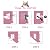 goTeamghjkl Cat Door Flap (Outer Size 7.5" x 7.8"), 4 Way Locking Medium Cat Door for Interior Exterior Doors, Weatherproof Pet Door for Cats Doggie Kitty and Kittens with Circumference < 15.75"