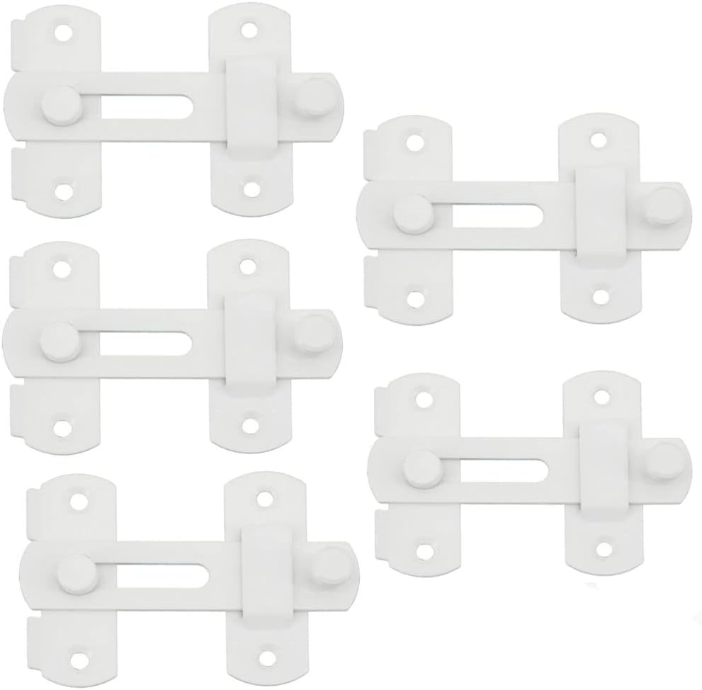 szhdxsy 5 Pcs Stainless Steel Gate Latches Flip Latch