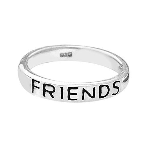 AeraVida Friends Forever .925 Sterling Silver Band Ring2