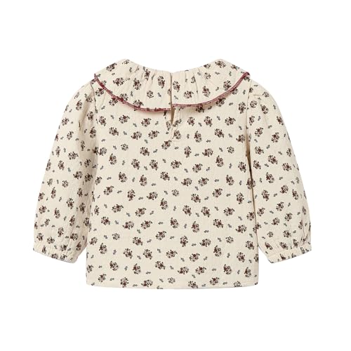 Baby Girl Floral Blouse Ruffle Collar Long Sleeve Top for 12M-6X4