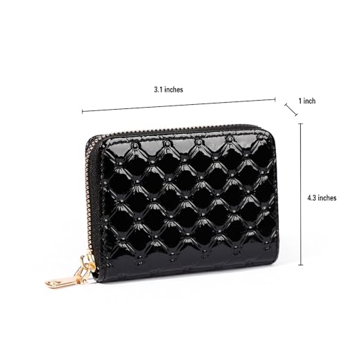 Short Coin Purse Coin Purse Zipper Card Bag Multifunctional Fashion Womens Wallet(Oil Wax,Red)4