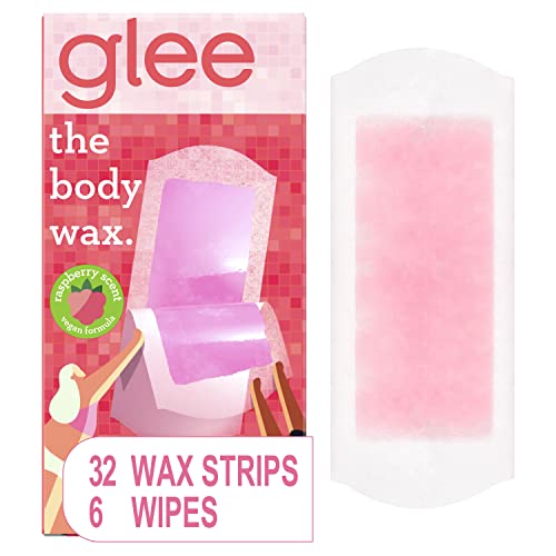 JOY Glee Waxing Kit for Women, Wax Strips, 32 Wax Strips and 6 Finishing Wipes, Wax Strips for Hair Removal, Body Wax Kit, Hair Removal for Women, Waxing, Hair Removal Wax, Waxing Strips, Wax Kit