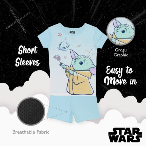Star Wars Girls' 4-Piece Snug-Fit Cotton Pajama Set4