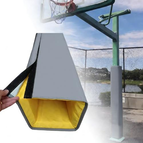 Basketball Pole Padding, Wrap Around Square Safety Pad for Support Column, Ideal for Garage & Sports Court Protection