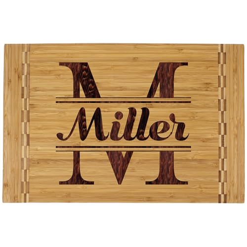 The Wedding Party Store Deluxe Custom Engraved Wood Bamboo Cutting Board for Housewarming, New Home,...