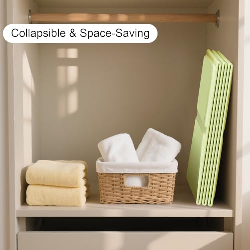 Image of Portable & Foldable Bathtub for Newborns to Toddlers, Baby Bathtub, Easy to Store, Lightweight for Home & Travel, SpaceSaver Collapsible Baby Tubs for Kids, Green