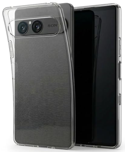 Oprimio Coque transparente pour Sony Xperia 10 VII [Coque en silicone] [% 100 % transparent] [Matériau allemand] [Ultra fin] Coque de protection transparente pour Sony...