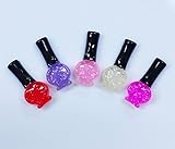 LOVEKITTY 5 pcs Cute Resin Flat Back Kawaii Cabochons