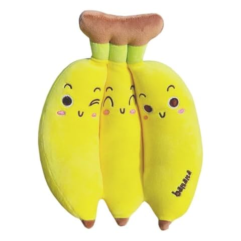 Hofun4U Banana Plush Pillow - 13" Banana Stuffed Animal,Fruit Banana Plush Toy Pillow Holiday for Girls Boys Cover