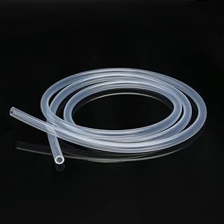 GatherTOOL 5M Transparent Flexible Silicone Tubing ID 0.5/1/ 2/2.5/3 /4/5/ 6/7/ 8Mm Food Grade Tube Temperature Resistance Nontoxic Pipe (Length : 5 Meters, Specification : ID 4mm OD 6mm)
