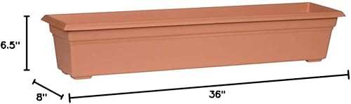 Miniatura 2 de Countryside, maceta, terracota, 18 pulgadas, Caja de flor, 36 pulgadas, Terracotta