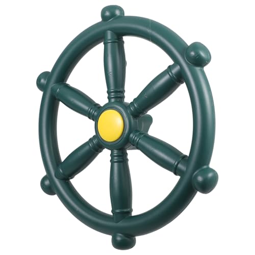 ibasenice Kunststoff Schaukelrad Lenkrad Für Kinder Schwenkbares Piratenschiff Steuerrad Ersatzlenkrad Für Spielplatz Und Garten