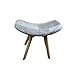 Produktbild Duke-Handel Sitzhocker Polsterhocker Schemel Oslo - einzigartiges Design mit hochwertiger Verarbeitung robust und modern (Helllgrau)